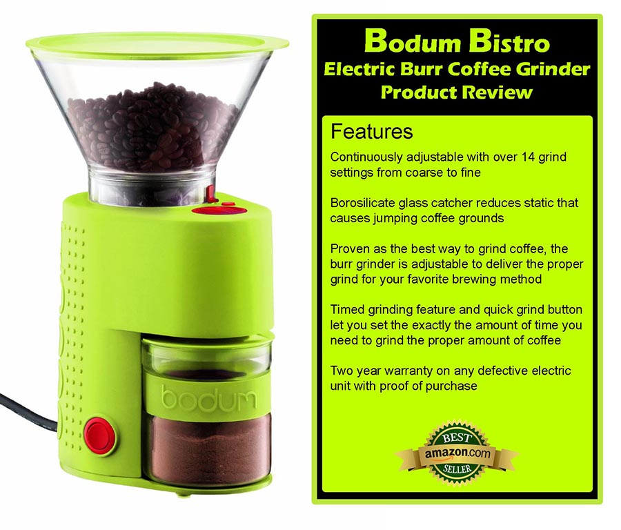 Revisión del molinillo de café eléctrico Bodum Bistro